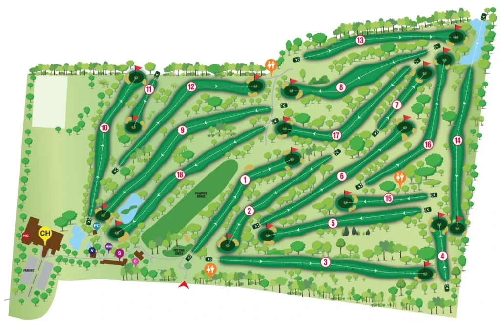 Mapa de la cancha Astara Chile Classic